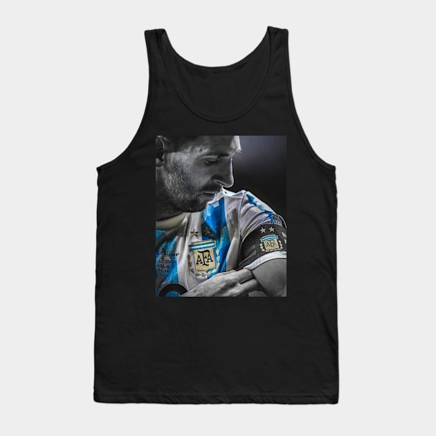 Messi 10 Captain Argentina Tank Top by LustraOneOne